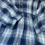 Wrangler Tunic Top Womens XXL Blue Plaid Long Sleeve Boho Country Western Casual Photo 7