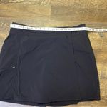L.L.Bean Wrap Snap Skort Zip Pockets Black Casual Outdoor Golf Women's Size 14 Photo 1