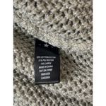 By Corpus Olive Green Metallic Open Knit Crochet Long Sleeve Sweater Top Sz S/P Photo 4