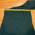 Sachin & Babi Women’s Plus 18W Emerald Green Nadia Gown One Shoulder Puff Sleeve Photo 2