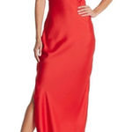 Taylor Midi Slip Midi Dress, Holiday/Christmas Party Dress, Red, Size 10, NWT‎ Red Photo 0
