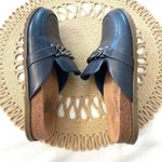 Vionic  Georgie Navy Leather Chain Slip-On Mules Size 8.5 Photo 9