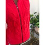Ann Taylor  Petite Cable Knit Full Zip Up Red Sweater XXSP Collared Photo 1
