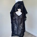 Apt. 9  Black Sheer Lace Flutter Sleeve Top Blouse Women’s Size Large Goth Grunge  Photo 2