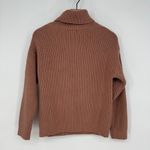 Lovers + Friends Lovers +‎ Friends Tove Sweater in Camel Cutout Turtleneck Ribbed Knit Pullover S Photo 7