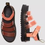 Dr. Martens Blaire Coral Jelly Glitter Strap Open Toe Sandals Black NEW Photo 8