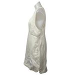 Free People  Women's White Sleeveless Plunge Neck Mini Beach Shift Dress Size M Photo 1