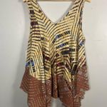 Free People New  Daydreamer Swing Tank in yellow size large boho Photo 5