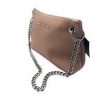 Marc New York  Chain Strap Faux Leather Crossbody Bag Blush Pink Zipper Closure Photo 4