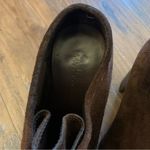 Ralph Lauren Lauren  Brown Suede Denver Wedge Booties - Size 5.5 Shoes Photo 4