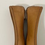 Tory Burch Leather Slip On Ballet FlatsTan w Gold Tone Metal Logo Women's Sz 9 Photo 10