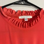 Tash + Sophie Orange Sleeveless Ruffle Knee‎ Length Dress Photo 2