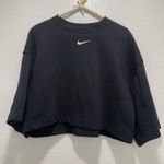Nike  black phoenix fleece oversized crop sweater Photo 0