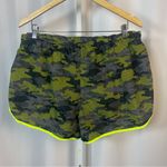 Danskin Now XL Athletic Shorts Neon Camo Running Workout Gym Training Athlete Yellow Photo 1