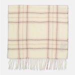 Steve Madden  Ivory Pink Plaid Fringe Blanket Scarf NWT Photo 1