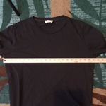 Sézane  Cotton Short Sleeve T Shirt Black Quiet Luxury Womens Large Photo 6