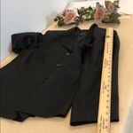 Kasper Women Jacket 18W Striped 3 Button Front Office Siren Preppy Formal Black Photo 9