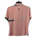 Jamie Sadock Hugger Womens‎ Large Golf Top Shiny Peach Zip Athletic Orange Photo 3