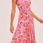 ASTR the Label Janine Floral Midi Dress Pink & Purple Photo 0