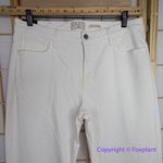 7 For All Mankind Jen7 by 7 For All Mankind Cropped Wide Leg Jeans in off white, women size 14 Photo 2