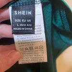 SheIn Womens Green Satin Corset Dress Photo 5