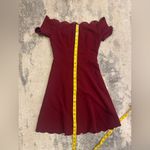 Women’s Burgundy Off The Shoulder Mi Ami Dress Red Size XS Photo 6
