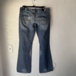 Maurice's  Y2k Jeans 9/10 Blue‎ Denim Bootcut Mid Rise Distressed Pockets Photo 7