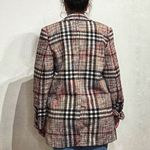 Free People  Checked Plaid Woven Jacket Sz S Photo 10