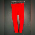 Outdoor Voices Red Tech Sweat Mid Rise Cropped Active Leggings Photo 2