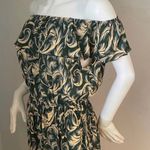 Elegant Green and Cream Maxi Dress Size L Photo 4