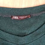 ZARA  Green Puff Sleeve Top Photo 1