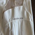 MUGLER White & Beige Illusion Minidress, Size Italy 46, US 10, $990 Photo 13