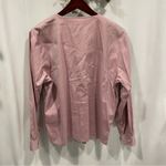 Beautiful vintage 80’s Austin Reed covered chunky button cotton blouse boho Pink Size 12 Photo 3