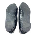 Ralph Lauren  Women's Black Gold Logo Croc Leather Chain Slip On Loafers Shoes 6M Photo 3