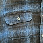 Orvis  Women’s Black Navy Plaid Button Down Flannel Jacket with Pockets Medium Photo 4