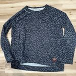 Peace Love World Black Grey Oversized Sweatshirt Women’s Small Photo 0