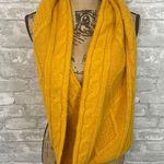 Old Navy  Mustard Yellow Cable Knit Scarf Photo 0