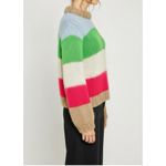 Ganni The Julliard Mohair Wool Knit Jumper, Color Block, Medium Photo 3