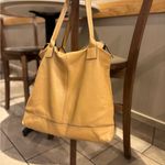 Banana Republic  Elegant Tan Leather Tote Bag Photo 5