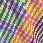 J.Crew Tie Neck Rainbow Gingham Dress Size 8 Plaid Preppy Bow Summer Photo 15