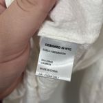 Intermix  White Textured Pleated Button Down Blouse Small Classic‎ Photo 2