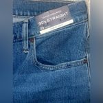 Abercrombie & Fitch Curve Love Ultra High Rise 90s Straight Jean 33 short NWT Photo 3