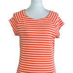 Dress Barn Women’s Tee Shirt Scoop Neck Short Sleeve Cotton Stripe Size Large Photo 0