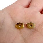 Vintage Avon Gold Tone Round Mini Wreath With Bow Pierced Earrings Photo 8