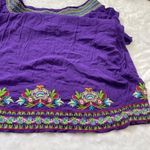 Swimsuits For All Embroidered Beach Cover Dress Women's Plus Size 14/16 Rayon Purple Photo 9