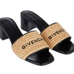 Givenchy NEW  Women’s 4G leather-trimmed embroidered raffia mules size 40 EU Photo 11