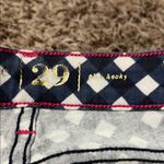 Kate Spade Navy and White Checkered Straight Leg Jeans Photo 2