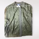 Kate & Mallory  Green Lace Zip Bomber Jacket‎ Size XL Photo 3