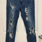 Altar'd State  Distressed Ripped‎ Skinny Jeans Trendy Denim Blue Size 24 Photo 0