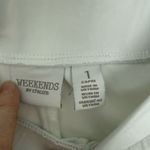 Chico's Weekends by Chico’s Women’s 1 White Cropped Pants Photo 1